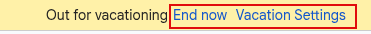 manually disabling vacation responder