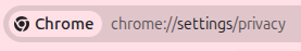 accessing chrome settings