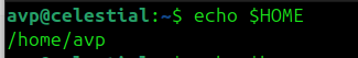 HOME environment variable in linux