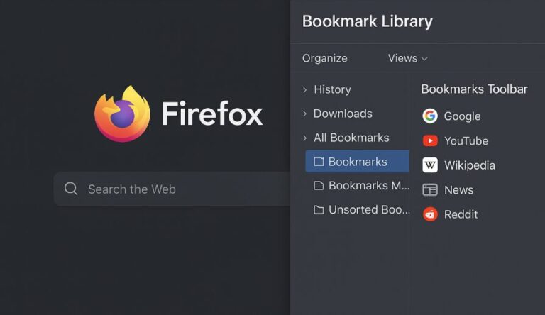 firefox bookmark library
