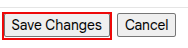 The Save Changes button in Gmail
