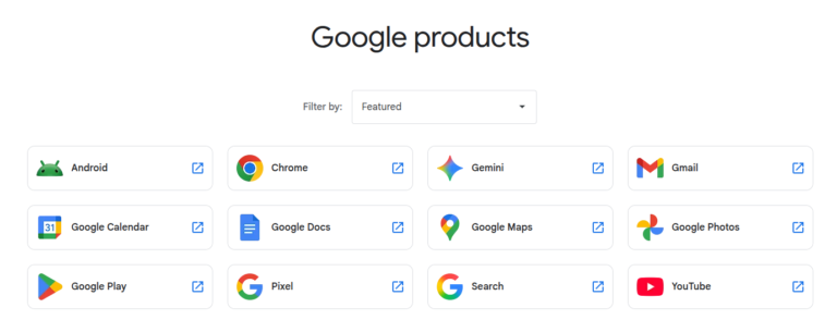 popular google products