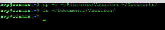 use the recursive flag to copy folders and files in it