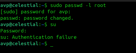 disabling su command in ubuntu