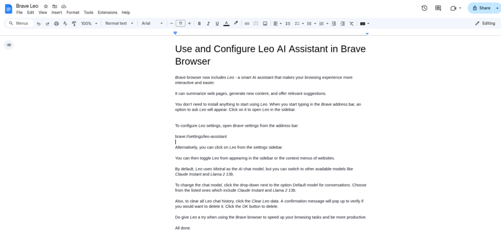 narrow width is the default setting in google docs