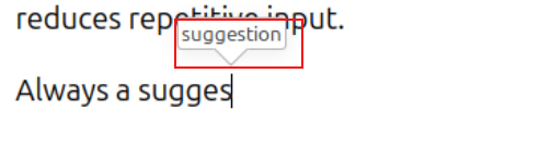 word completion in libreoffice writer