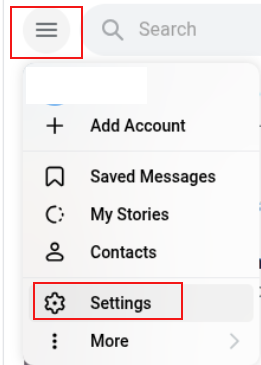 accessing telegram web settings