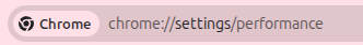 accessing chrome performance settings