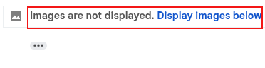 external images are not displayed unless you click to view them