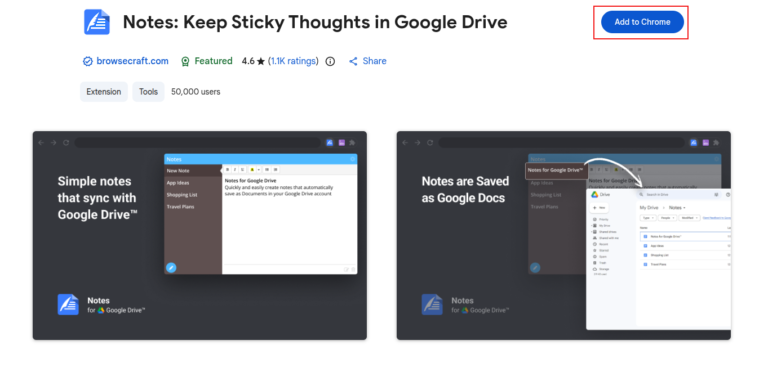 Notes: Keep Sticky Thoughts in Google Drive