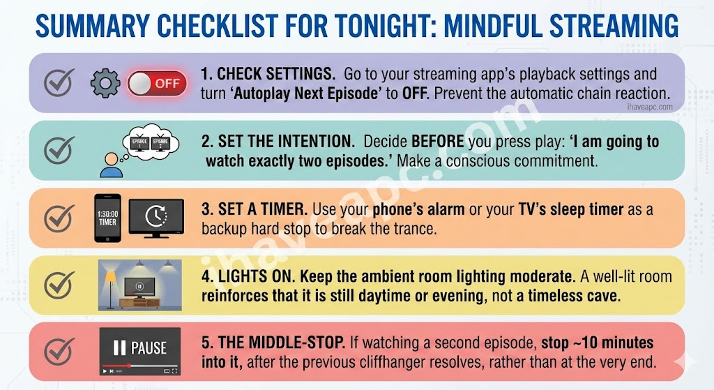 checklist for mindful streaming