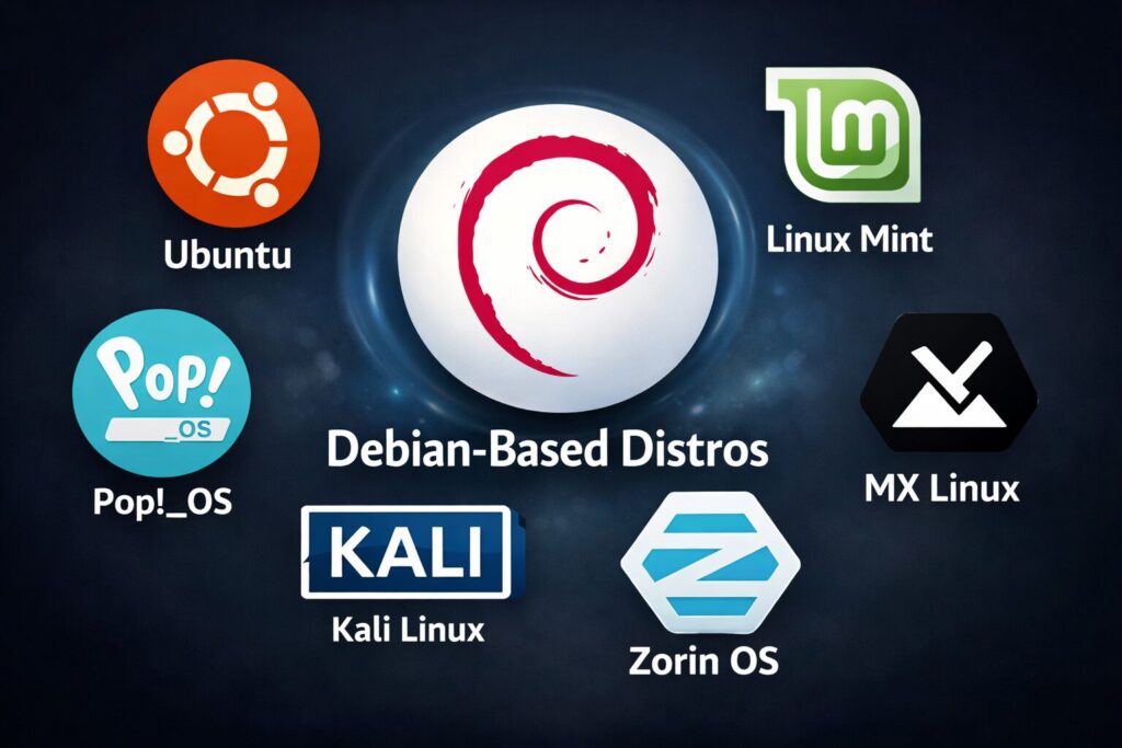 popular debian-based distros