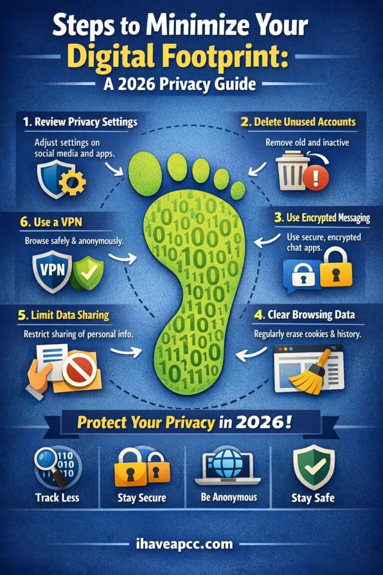 steps to minimizing digital footprint