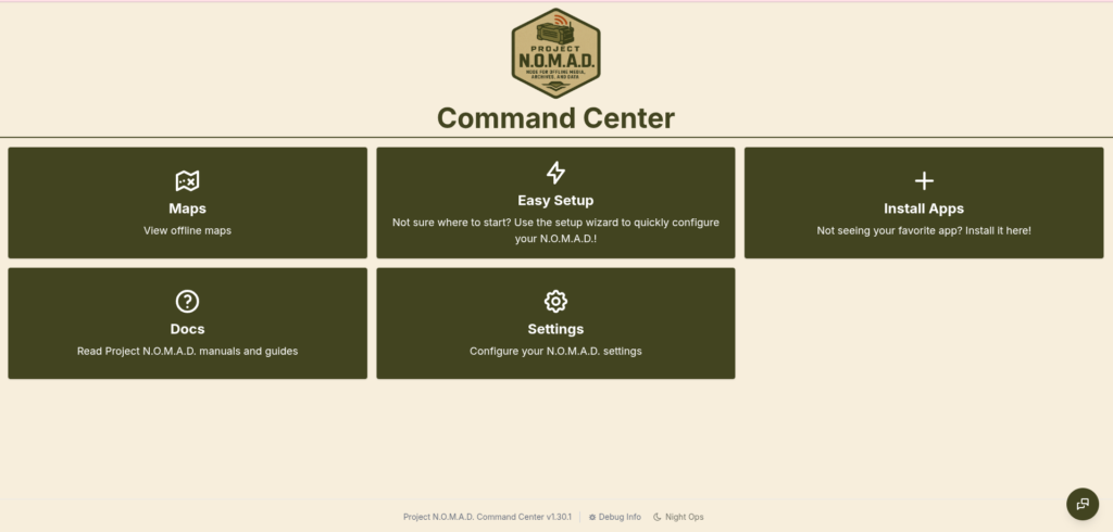 project nomad dashboard
