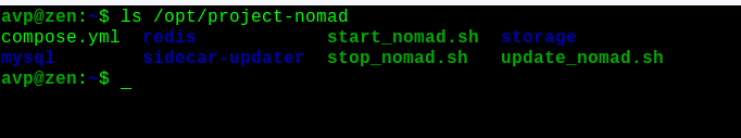 system scripts for project nomad