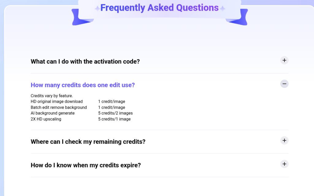 ultrapic AI fcredit faqs
