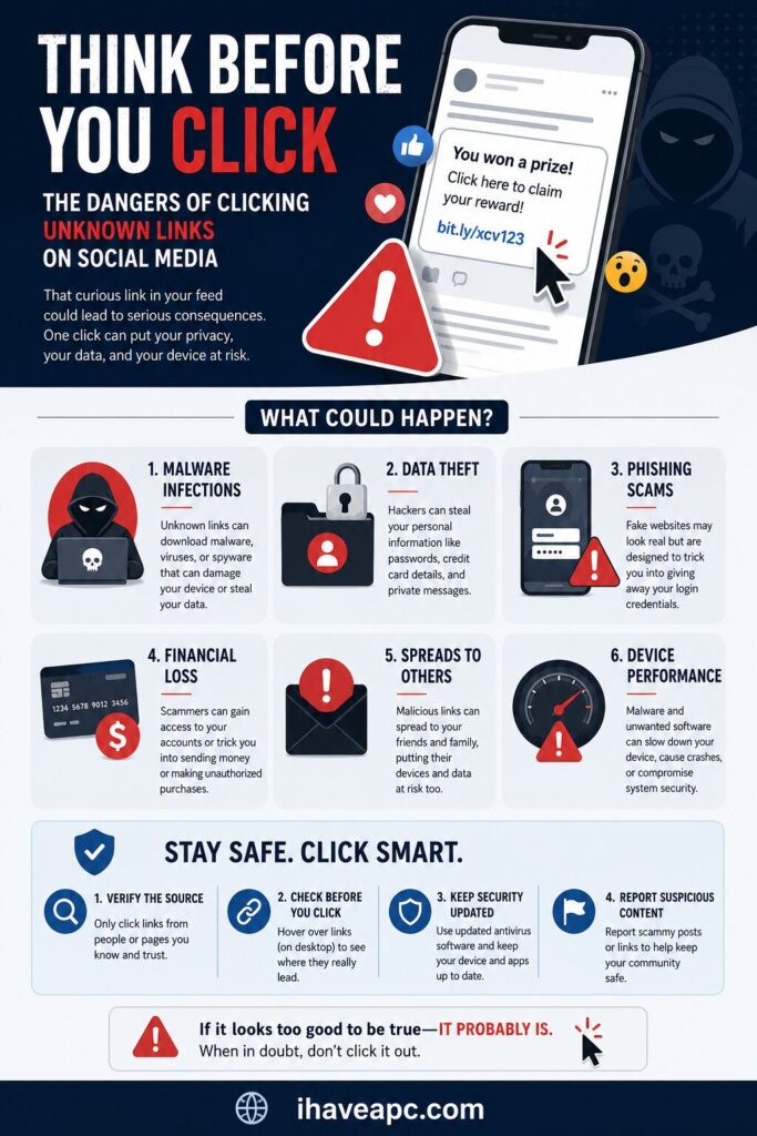dangers of clicking unknown links