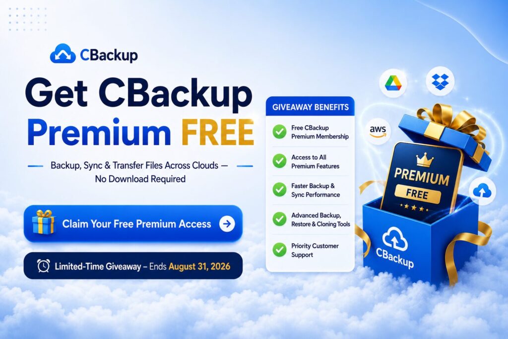 cbackup professional giveaway 