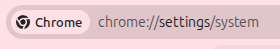directly open chrome settings from the address bar