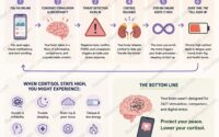 online presence and its effect on cortisol levels