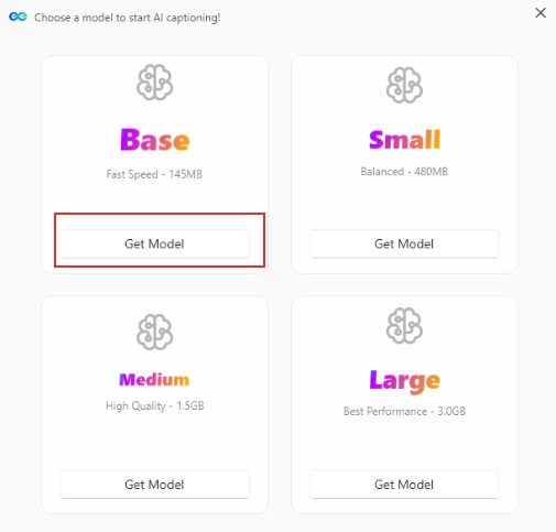 AI model is needed to download before generating subs for videos using Need Keep