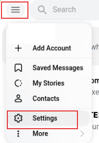 accessing telegram web settings