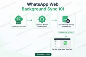 whatsapp web background sync